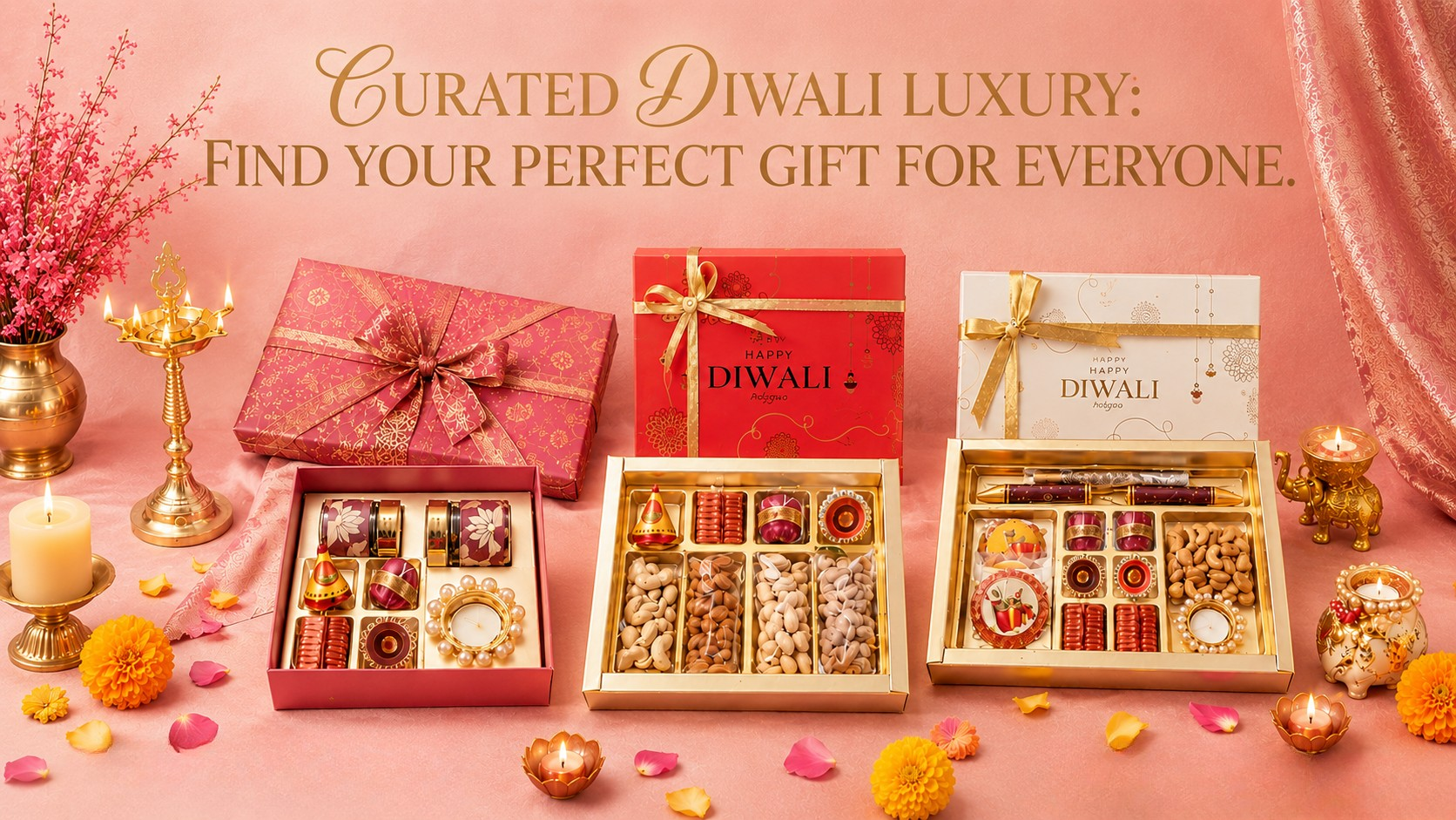 Diwali corporate gifting — curated luxury hampers